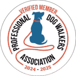 Professional Dog Walkers  Association Verified member of Professional Dog Walkers Association